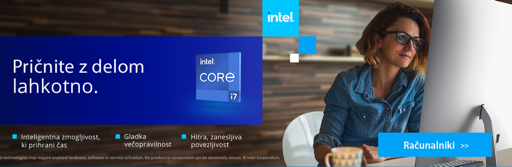 Zmogljivi računalniki PCH z procesorji Intel Core procesorji