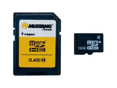 Spominska kartica Micro Secure Digital (microSDHC) MUSTANG 16GB Silverstone (Class 10)