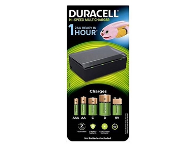  Hi-Speed večnamenski polnilnik baterij Duracell CEF22-EU (AA/AAA/C/D/9V)