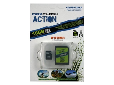Spominska kartica Secure Digital Maxflash Action 16GB UHS-I U3 (SDHC)