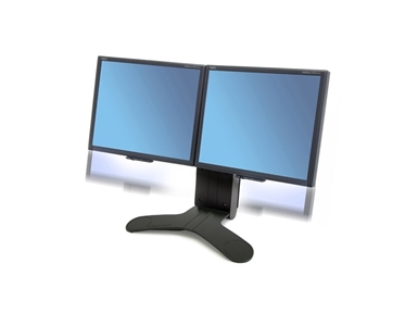Namizni nosilec za dva monitorja Ergotron LX Dual Display Lift Stand (črn)