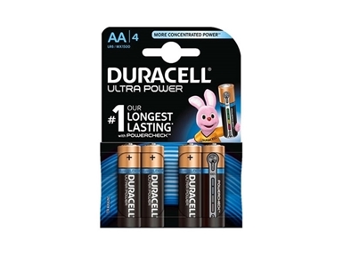 Alkalne baterije Duracell Ultra Power MX1500B4 AA (4 kos)