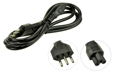 PWR0004D Italian 3 Pin C5 (Cloverleaf) Power Cord