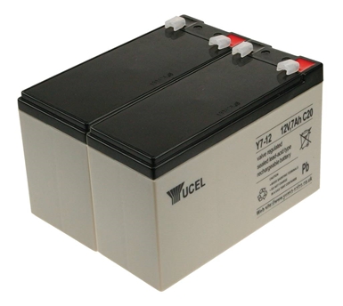 UPL0773A 2 x 12V 7Ah VRLA (No Harness or Frame)