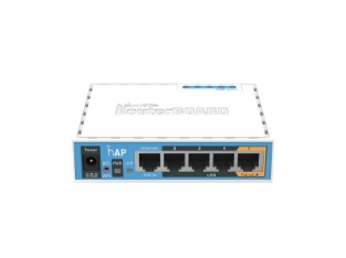 MikroTik RB951Ui-2nD hAP – brezžični usmerjevalnik s 5x Ethernet vhodi in 2,4 GHz Wi-Fi​