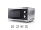 Mikrovalovna pečica Sharp MS01E-S (20 L, 800W, prostostoječa, srebrna)