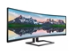 LED monitor Philips 498P9 (48.8" ukrivljen, Dual Quad HD) Brilliance