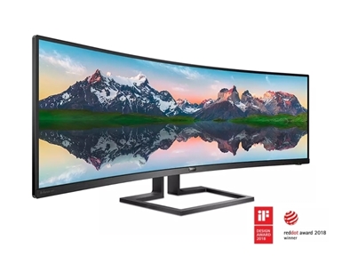 LED monitor Philips 498P9 (48.8" ukrivljen, Dual Quad HD) Brilliance
