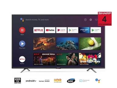65" 4K Ultra HD Android TV sprejemnik Sharp 65BL5EA