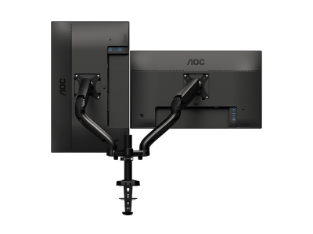 AOC AD110D0 dvojni nastavljiv nosilec za monitorje z VESA podporo in sistemom za urejanje kablo