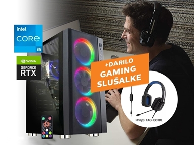 Akcijska ponudba ob nakupu računalnika PCH PC-6544Y - Darilo: gaming slušalke Philips TAGH301BL