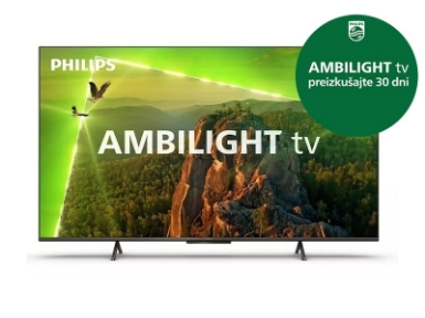 TV sprejemnik Philips 43PUS8118 (43" 4K UHD, Smart TV) 3-stranski Ambilight