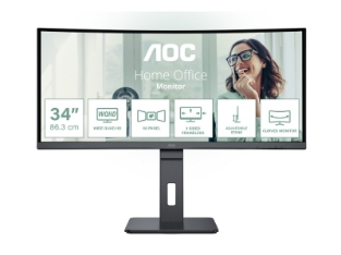AOC CU34P3CV 34" VA  WQHD 100Hz USB-C ukrivljen monitor 