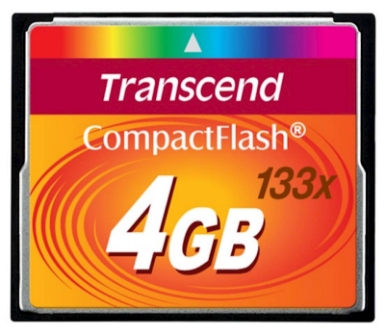 CF TRANSCEND 4GB 133X, 50/20MB/s, MLC