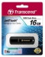 USB DISK TRANSCEND 16GB JF 350, 2.0, črn, s pokrovčkom