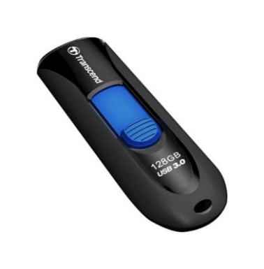USB DISK TRANSCEND 128GB JF 790, 3.1, črn, drsni priključek