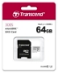 SDXC TRANSCEND MICRO 64GB 300S, 100/20MB/s, C10