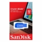 USB DISK SANDISK 32GB CRUZER BLADE MODRA, 2.0, moder, brez pokrovčka