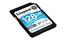 Slika SDXC KINGSTON 128GB Canvas GO Plus, 170/90MB/s,  C10, UHS-I, U3, V30