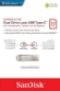 USB C & USB DISK SanDisk 1TB Ultra Dual LUXE, 3.1, srebrn, kovinski, branje do 150MB/s