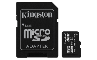 Slika SDHC Kingston micro 8GB INDUSTRIAL, Class 10, UHS-I, U3, V30, A1