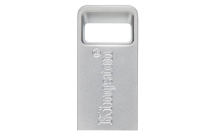 Slika USB DISK KINGSTON 256GB DT Micro, 3.1, srebrn, kovinski, micro format, 3.2, srebrn, kovinski