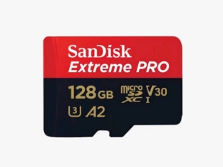 Slika SDXC SANDISK MICRO 128GB EXTREME PRO, 200/90MB/s, A2, UHS-I, C10, V30, U3, adapter