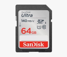 Slika SDXC SanDisk 64GB Ultra, 140MB/s, UHS-I, C10