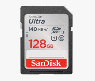 Slika SDXC SanDisk 128GB Ultra, 140MB/s, UHS-I, C10