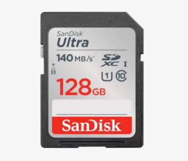 SDXC SanDisk 128GB Ultra, 140MB/s, UHS-I, C10