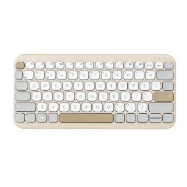 Tipkovnica ASUS Marshmallow Keyboard KW100, brezžična, Oat Milk -svetlo rjava