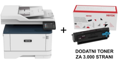 Večfunkcijska laserska naprava XEROX B305DNI + toner črni za 3.000 strani
