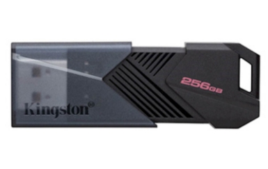 USB disk Kingston 256GB DT Exodia Onyx, 3.2 Gen1, črn, drsni priključek