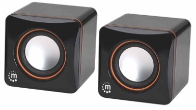 Zvočniki Stereo MANHATTAN, USB A moški 0,9 m in 3,5 mm moški 0,9 m
