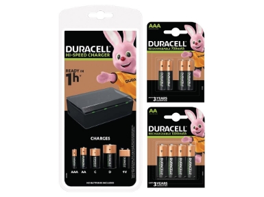 BUN0073A-EU Duracell 1h Multi Charger + AA/AAA Packs