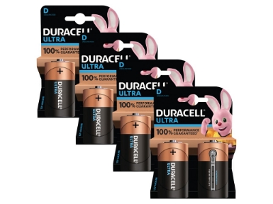 BUN0079A Duracell Ultra D Size 8 Pack