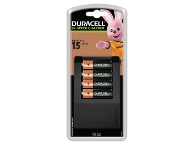 CEF15UK Duracell 15 Min Charger + 4 x AA