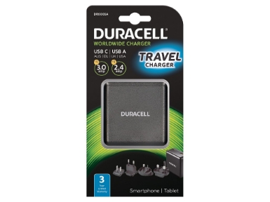 DR6003A Duracell Type-C & Type-A Wall Charger