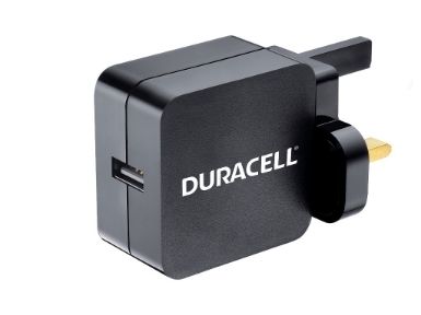 DRACUSB2-UK Duracell 2.4A USB Phone/Tablet Charger