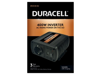 DRINV40-EU Duracell 400W Single EU Socket Inverter