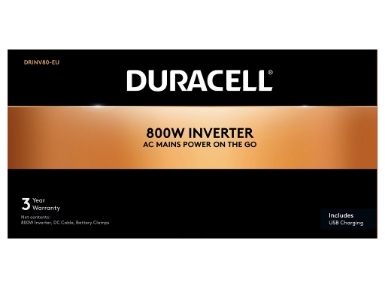 DRINV80-EU Duracell 800W EU Socket Inverter (12V)