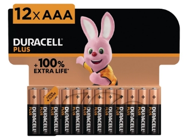 MN2400B12 Duracell Plus AAA 12 Pack