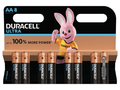 MX1500B8 Duracell Ultra AA 8 Pack