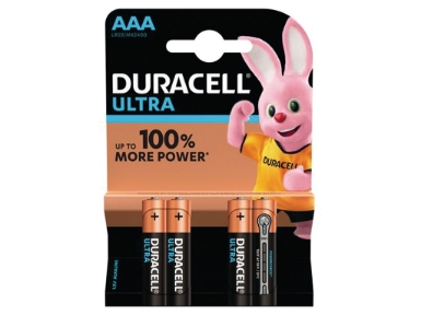 MX2400B4 Duracell Ultra AAA 4 Pack