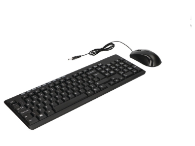 KBMS-BUILDER USB Keyboard & Mouse Combo Deskset Black