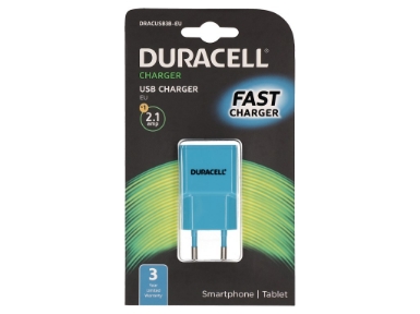 DRACUSB3B-EU Duracell 2.1A USB Phone/Tablet Charger