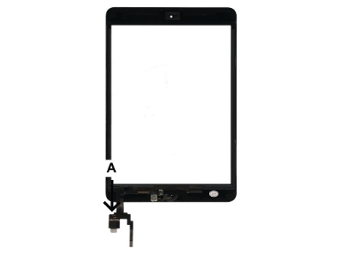 TPT0052B Touch Panel,  Black Digitizer (A1599)
