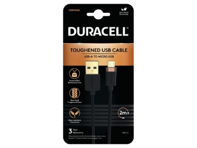 USB7023A Duracell 2M USB-A to Micro USB Braided