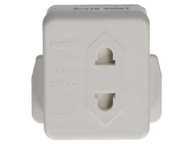SAP0001A UK Mains To 2 Pin Shaver Adapter