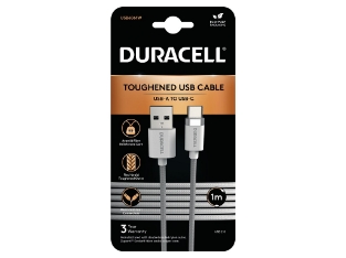 Slika USB6061W Duracell 1M USB-A to USB-C 2.0 Braided